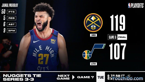 <a href=/lanqiubisa/nuggets/ target=_blank class=infotextkey>掘金</a>刺穿<a href=/lanqiubisa/jazz/ target=_blank class=infotextkey>爵士</a>大比分拖入抢七!