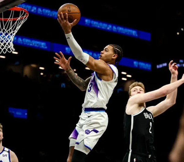 爵士123-110逆转篮网豪取两连胜 马尔卡宁30分率队翻盘