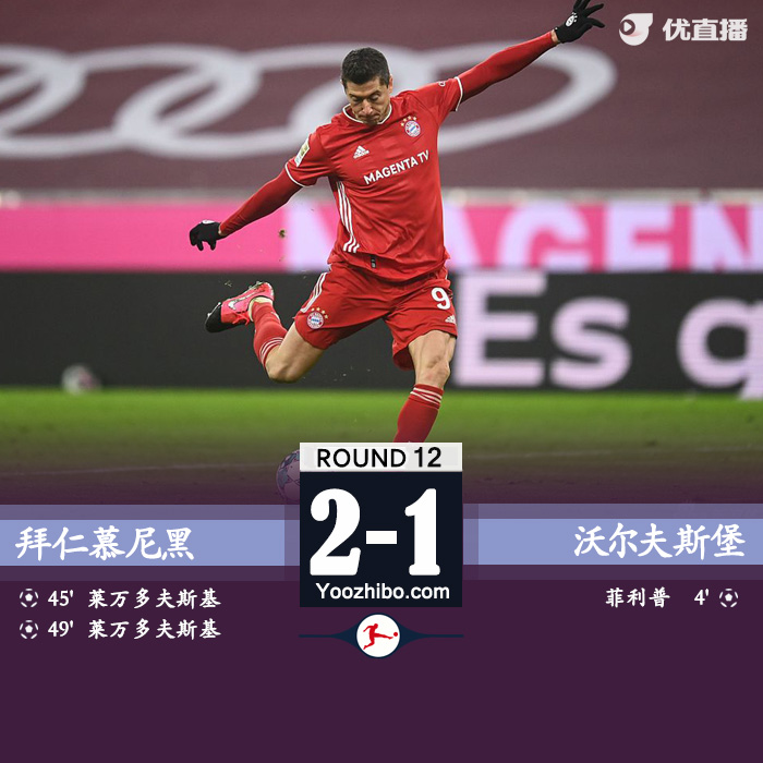 <a href=/zuqiubisa/bayern/ target=_blank class=infotextkey>拜仁</a>慕尼黑2-1沃尔夫斯堡